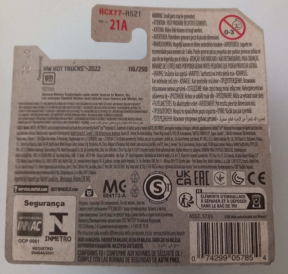 LA TROCA Purple Pick Up HOT WHEELS 2022 HW HOT TRUCKS 9/10 HCX77-R521 Mattel New - Imagen 4 de 4