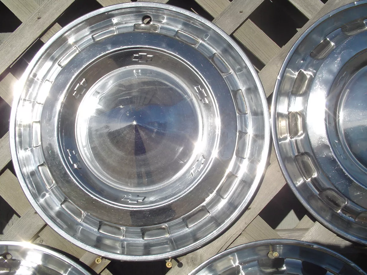 1956 CHEVROLET CHEVY BELAIR NOMAD BEL AIR HUBCAPS WHEEL COVERS