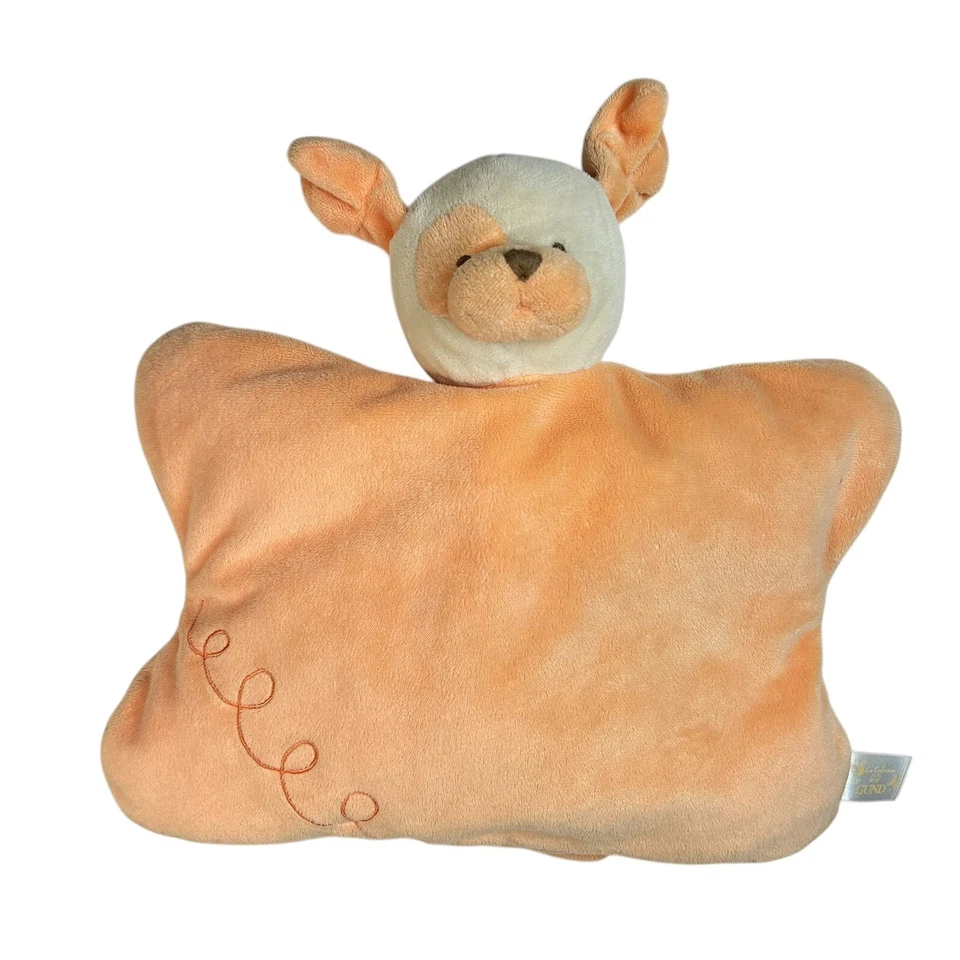 Gund La Collection Bebe Mandarina Perro Bebé Lovey Mini Acogedora Manta de Felpa Foto 3 de 4