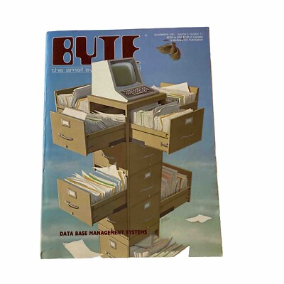 Vintage Byte Magazine November 1981 Data Base Management Systems