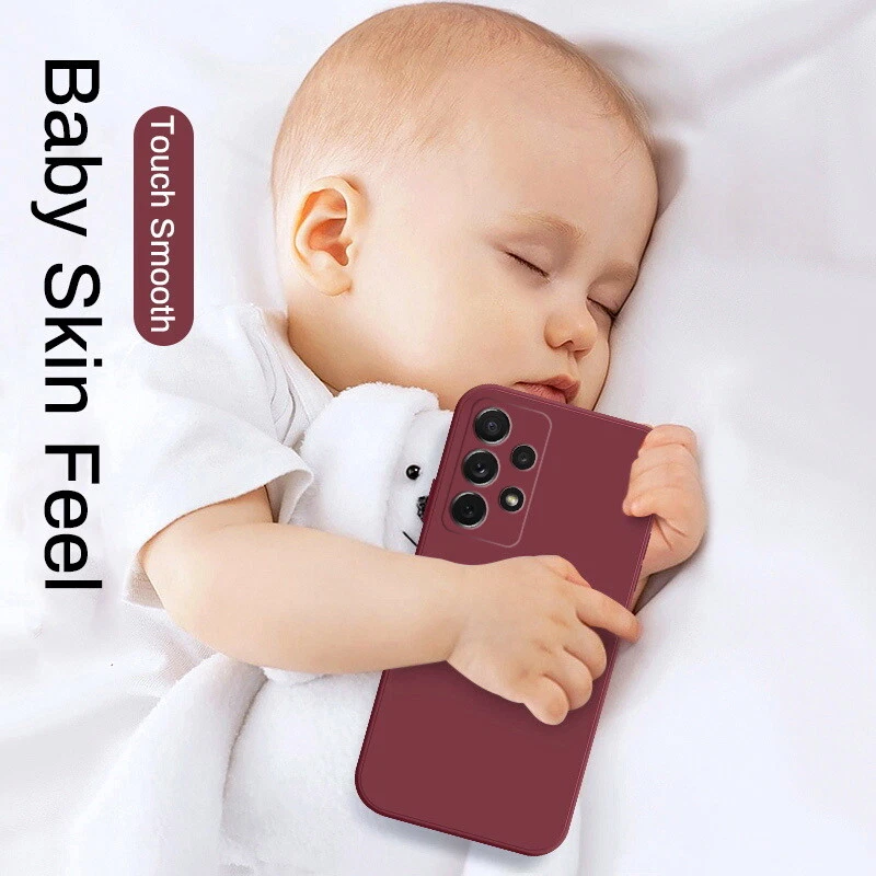Phone Case For Samsung Note 20 S20 S22 S23 Plus A21S Liquid Silicone Soft Cover
