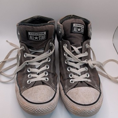 Converse Chuck Taylor All Star Mid/High Top Gray Black Men's Size 9.5