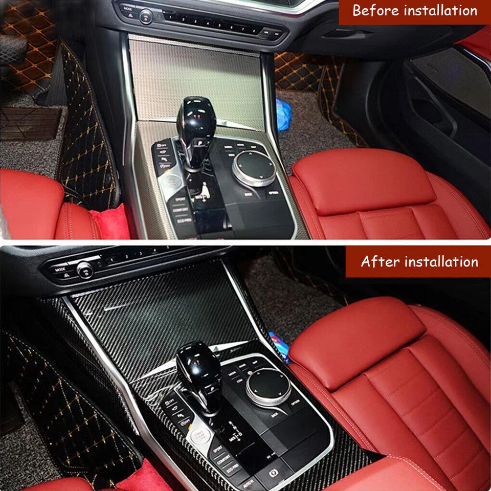 Cover Trim Carbon Fiber Console Gear Box For Bmw G20 G22 330i 430i G80 G82 M3 M4 - Изображение 3 из 4