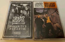 Naughty By Nature Cassette Tape Lot  Poverty's Paradise  Hip Hop Hooray VG Cond