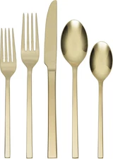 Allay Champagne 20 Piece Everyday Flatware Set, Service for 4