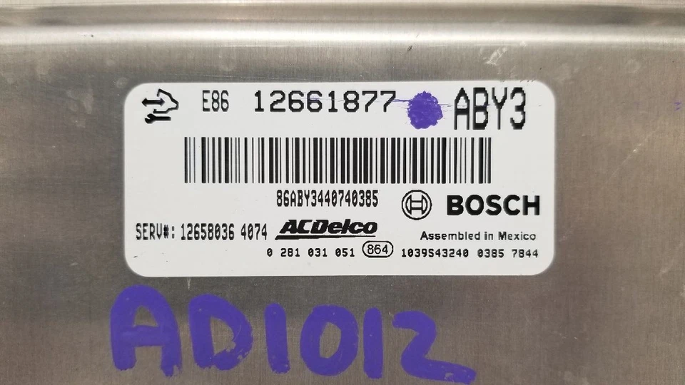 15 MÓDULO CONTROL MOTOR CHEVY SILVERADO 2500 ECM 6.6L 12658036 Foto 2 de 4