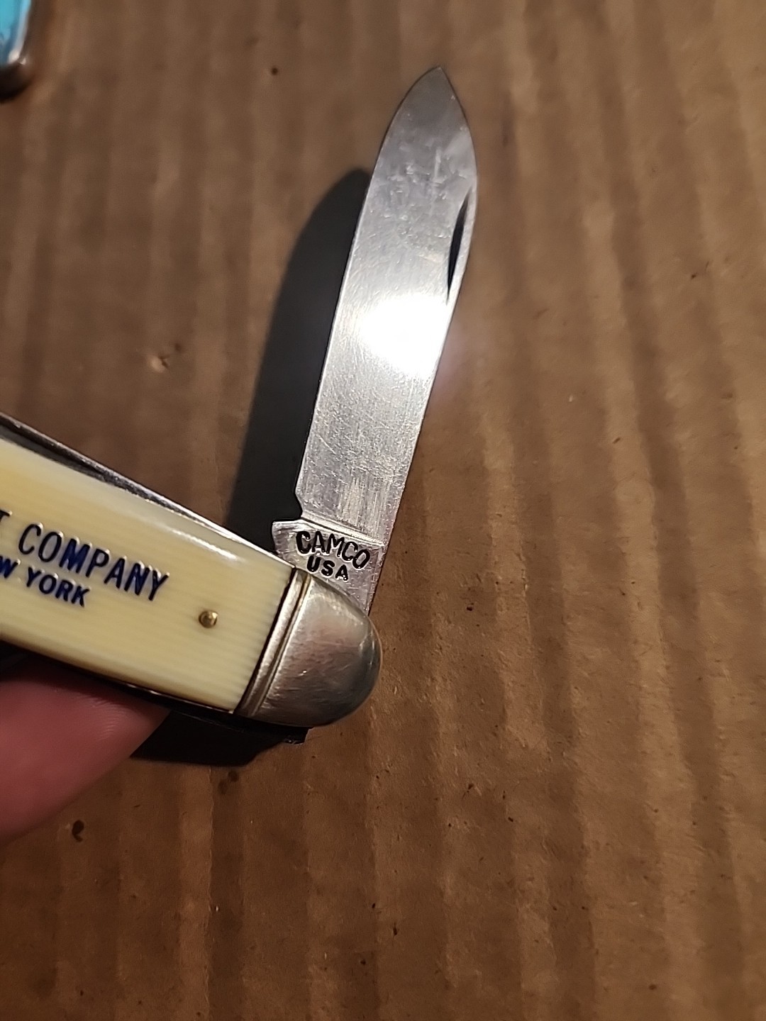 CAMCO Jack Knife Albany Felt Company Early Advertising Knife EXCELLENT!