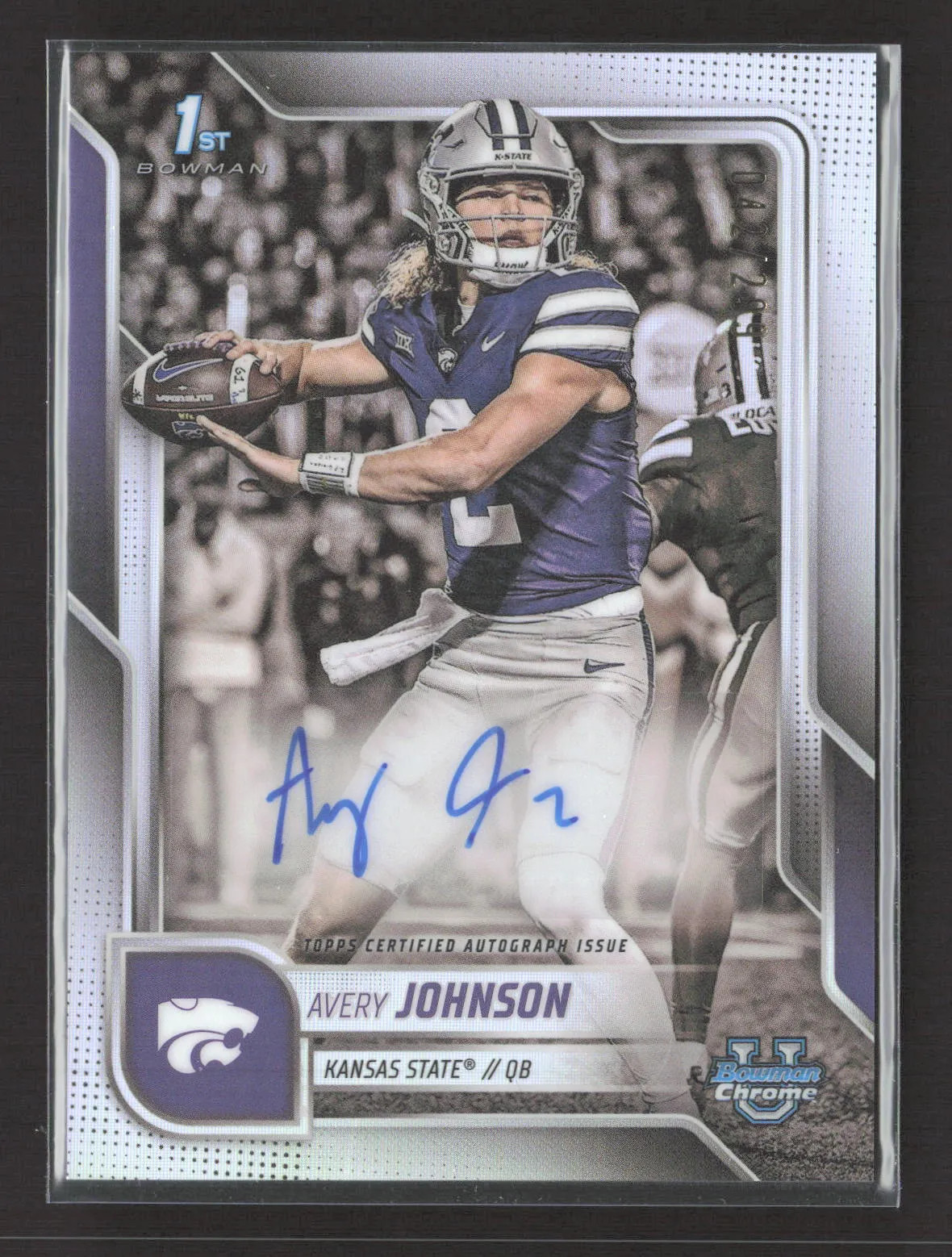 2025 Bowman University Chrome Avery Johnson #BCA-AJ Refractor Auto /299