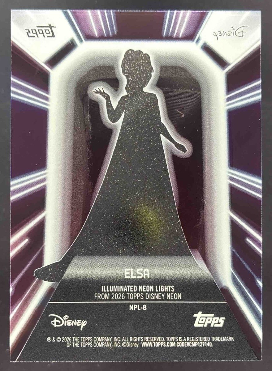 2026 Topps Disney Neon Elsa PETG Lights #NPL-8 | eBay