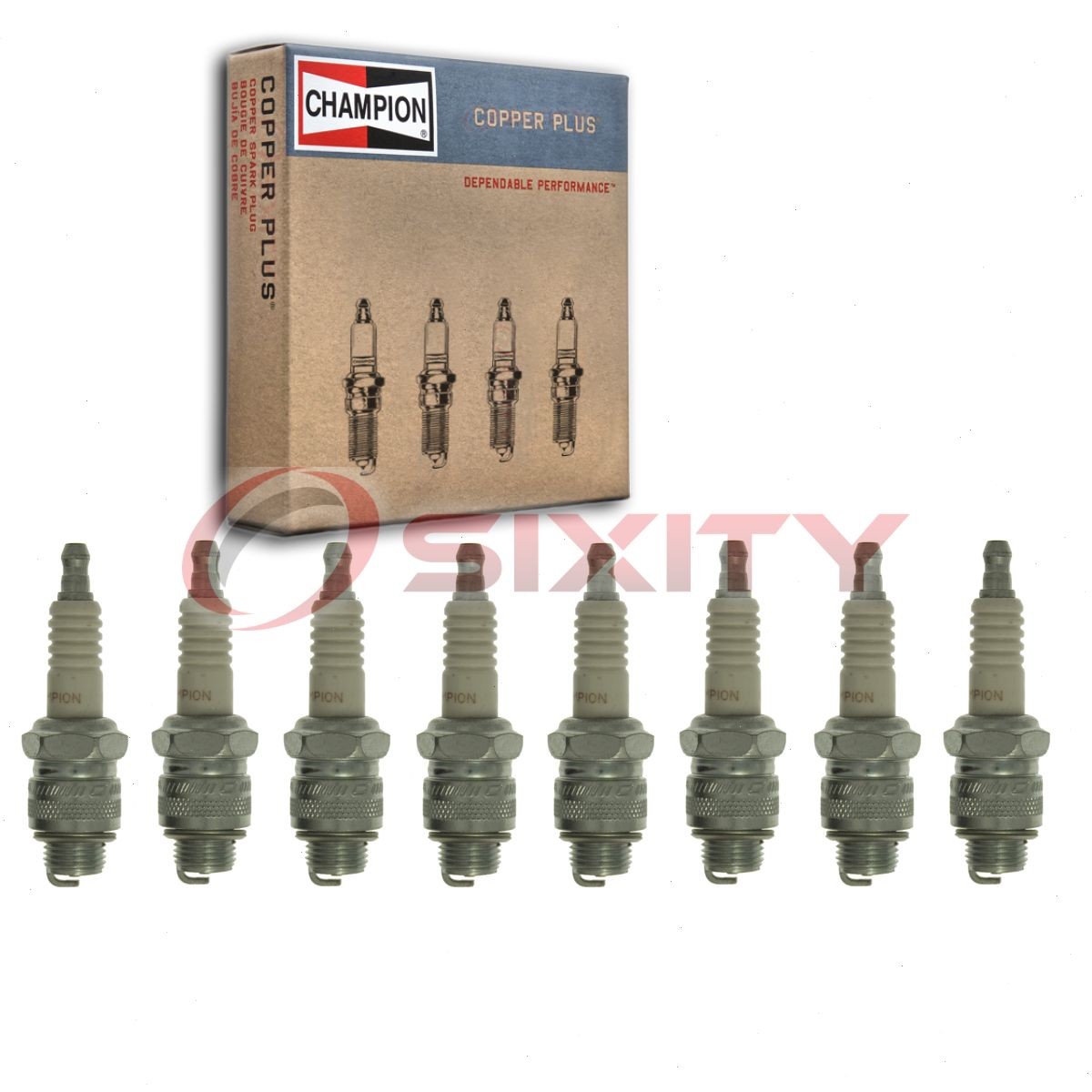 8 pc Champion Copper Plus Spark Plugs for 1955-1959 GMC S300 4.7L 5.2L 5.3L bd