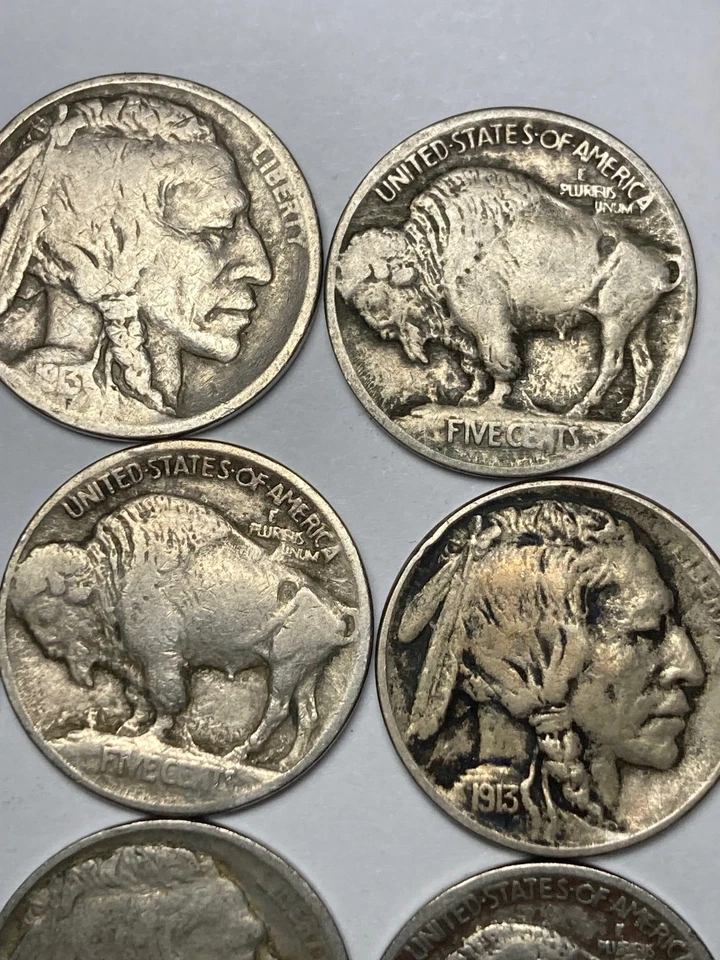 1913 (P)  Type 1 BUFFALO NICKEL ROLL (40 COINS), G/VG condition NICE COINS - Image 4 of 4