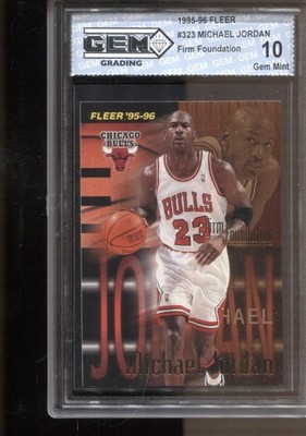 1995-96 Michael Jordan Fleer #323 Gem Mint 10 Chicago Bulls GOAT HOF MVP