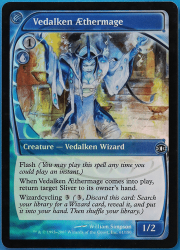 Vedalken AEthermage FOIL Future Sight PLD Blue Common CARD (501328) ABUGames - Picture 1 of 2