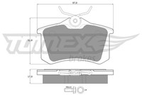 Tomex Brakes TX 10-781 Bremsbelagsatz, Scheibenbremse FüR Skoda