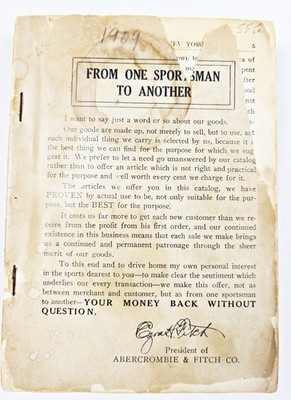 Rare 1909 Abercrombie & Fitch Sportsman's Catalog Hunting Fishing Camping Lures