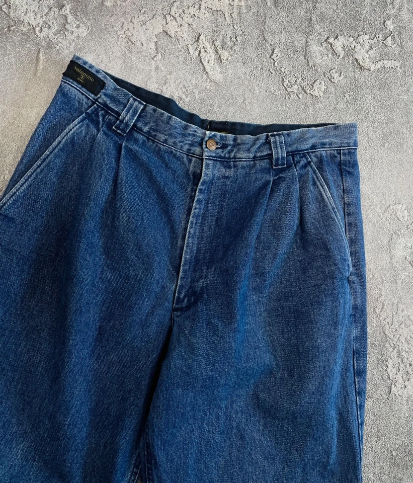 Pantalones de mezclilla holgados vintage de los 90’s Valentino Jeans Western Wear para hombre talla 38 ITALIA Foto 2 de 4