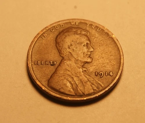 1914 P LINCOLN CENT 1 F-VF