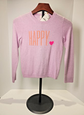J Crew, Crewcuts Happy Sweater and a bright pink heart, NEW, SIZE 10