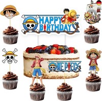 25Pcs Happy Birthday Tortendeko, Cupcake Topper, Geburtstagsdeko, Dekorationen