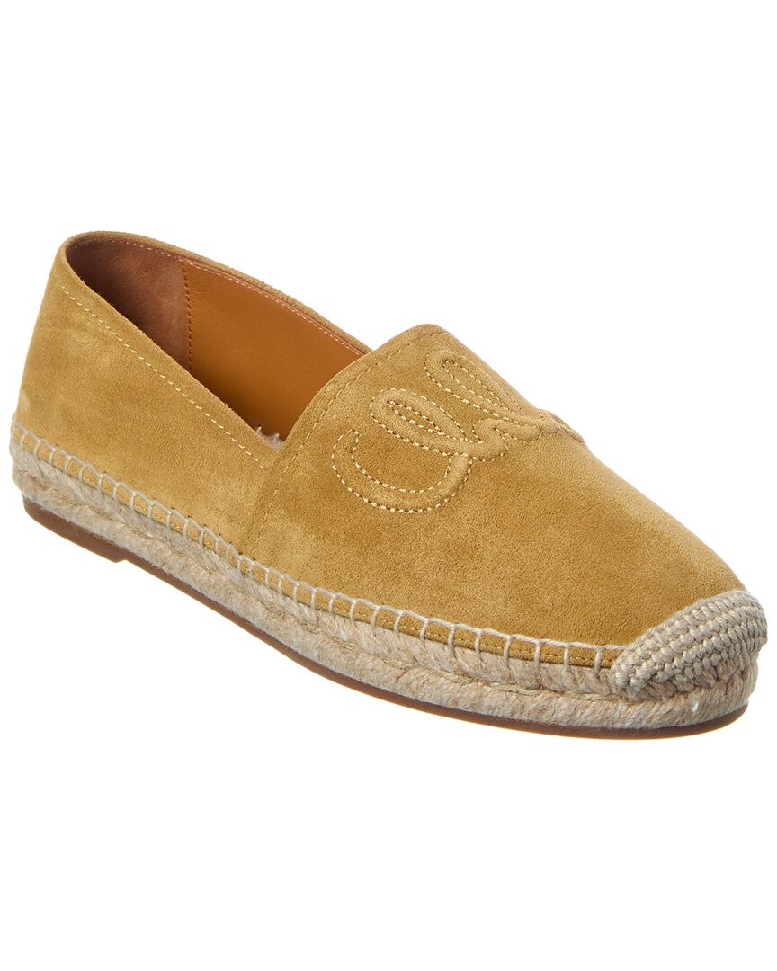 Chloé Isla Suede Espadrille Womens Yellow 41