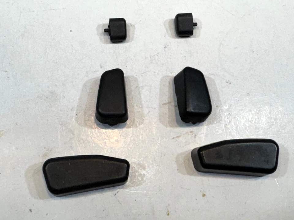 Interruptor de asiento de puertas L & R genuino Mercedes 98-00 W202 C280 C43 negro OEM 6 perillas Foto 3 de 4