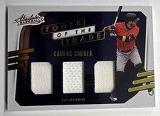 2021 Panini Absolute Carlos Correa #TT3-CC Tools of the Trade 3 Swatch Astros
