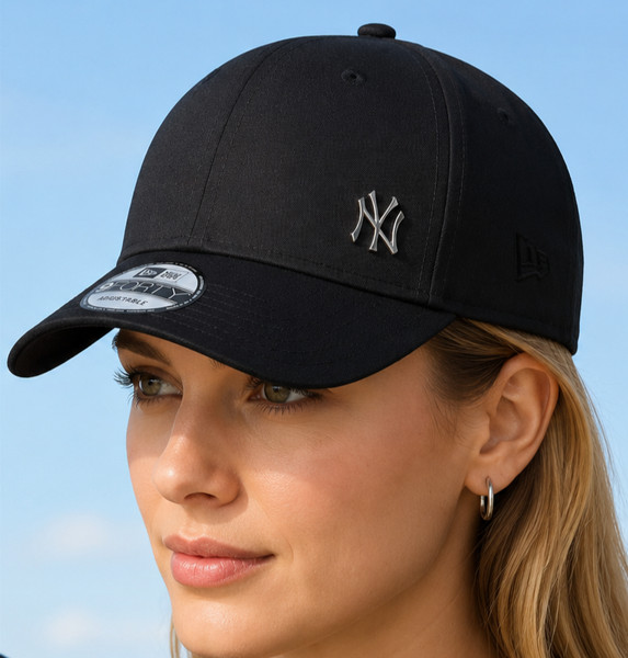 New Era 9Forty Baseball Cap New York Yankees Logo Schwarz-image