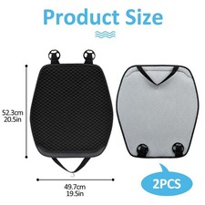 Coprisedile Auto Anteriore 2 Pezzi Cuscino Guidatore Copri Protezione Sedili per - Miniatura 5