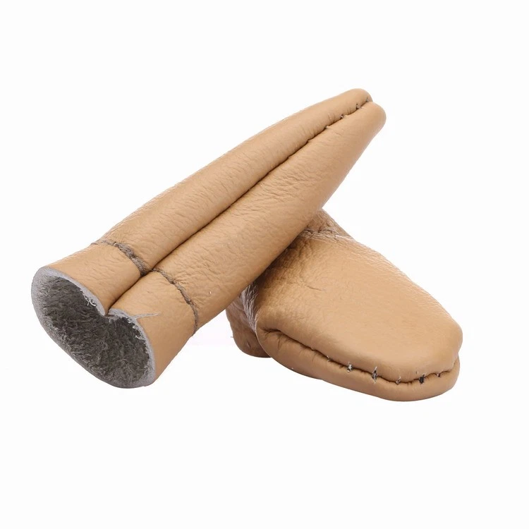 Guantes de protección de dedos de fieltro de aguja lana para costura artesanal herramienta hágalo usted mismo - Imagen 3 de 4