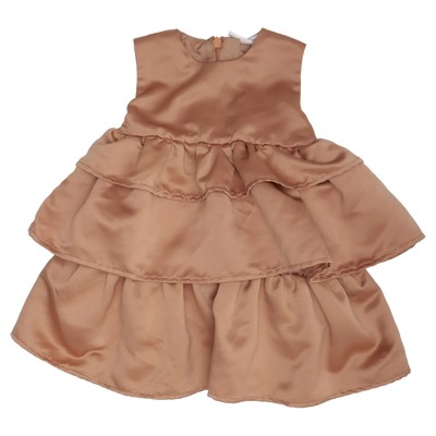 Name It, Kleid, Größe: 80, Beige, Polyester, Einfarbig, Satin, Mädchen #Pwt