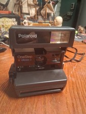 Vintage Polaroid One Step Close Up 600 Film Instant Camera w/ Strap - Works