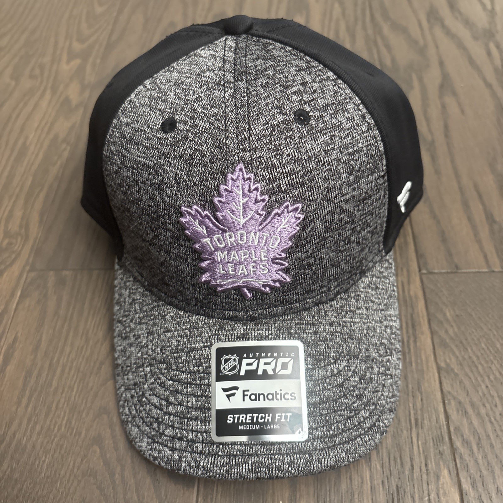 Fanatics Toronto Maple Leafs Hockey Fights Cancer Stretch Fit Hat Cap Adjustable
