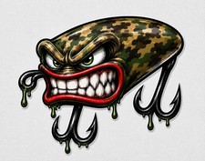Bait Fishing Jig Lure Trout Sticker Bass Large Mouth Fishing Decal Boat Tackle Bait Fishing Jig Lure Trout Sticker Bass Large Mouth Fishing Decal Boat Tackle