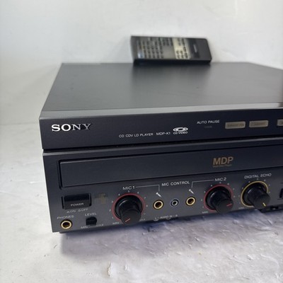 Vintage Rare Sony MDP-K1 Karaoke CD CDV LD Laser Disc Player CD
