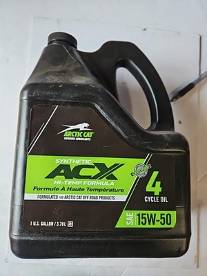Genuine Arctic Cat ATV 15W-50 ACX Hi-Temp Oil-1 Gallon-2436-859 NOS OEM  OilSH