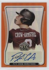 2020 Leaf Metal Draft Portrait Orange Rainbow 1/7 Pete Crow-Armstrong Auto s7f