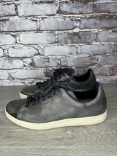 TOM FORD Warwick Gray Leather Low Sneakers trainers Shoes Men Sz 10M US/43EU
