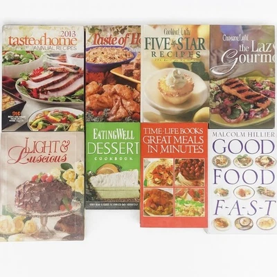 Cookbook Lot Healthy Quick Recipes Five Star Annual Taste of Home Hardcovers Set - Image 1 of 4