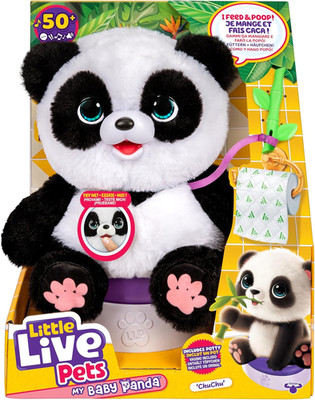 My Baby Panda Chuchu Plush - Interactive Sounds, Feeding, Potty Dance - Ages 4+