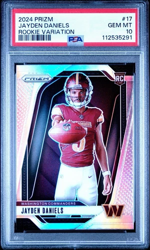 2024 Panini Prizm Rookie Variation Jayden Daniels Silver Prizm RC PSA 10