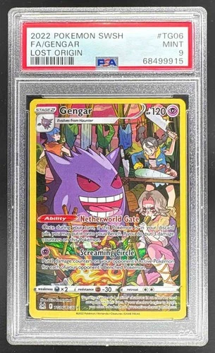 9915 Gengar 2022 Pokemon Sword & Shield Lost Origin #TG06 Trainer Gallery PSA 9