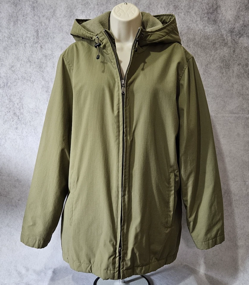 Eddie Bauer Hooded Full Zipper Jacket Size Large - Image 3 of 4