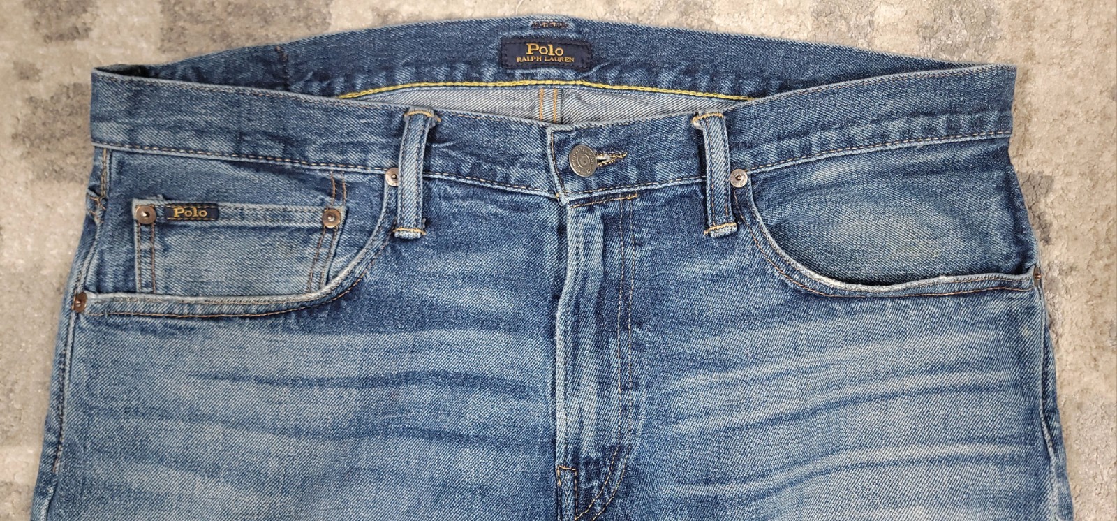 Polo Ralph Lauren The Sullivan Slim Men's Blue Denim Jeans Sz 36x30 thumbnail 4