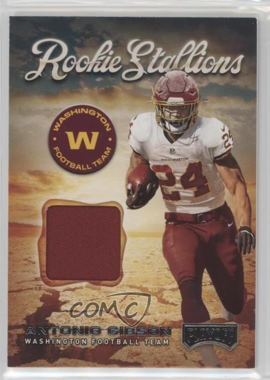 2020 Panini Playoff Rookie Stallions Antonio Gibson #RS-28 RC 2o9