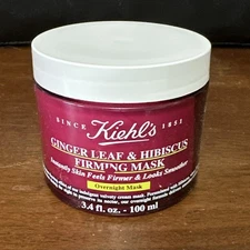 Kiehls Ginger Leaf & Hibiscus Firming Mask 3.4 oz ~ 100 ml New & Sealed Mint