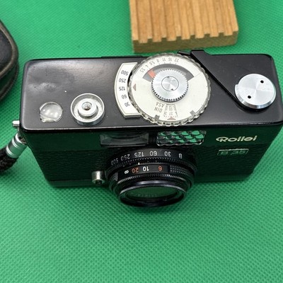 Rollei B35 Compact 35mm Film Camera Black w/ Zeiss Triotar 3.5