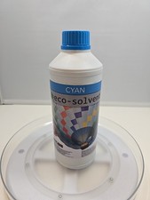 Eco-Solvent 1 Liter Refill Bottle CYAN Factory Sealed Mutoh Mimkai Rockhopper