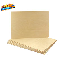 9 Pack 1/16 X 12 X 17 Inch Thin Birch Plywood Sheets for Lasercuting DIY Crafts