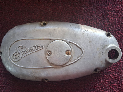ALTER ORIGINALER SIMSON MOTORSEITENDECKEL FÜR SCHWALBE UND MEHR  AUS DDR ZEITEN