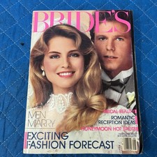 August/September 1983 BRIDE'S Wedding magazine KIM ALEXIS Carol Alt Rosie Vela